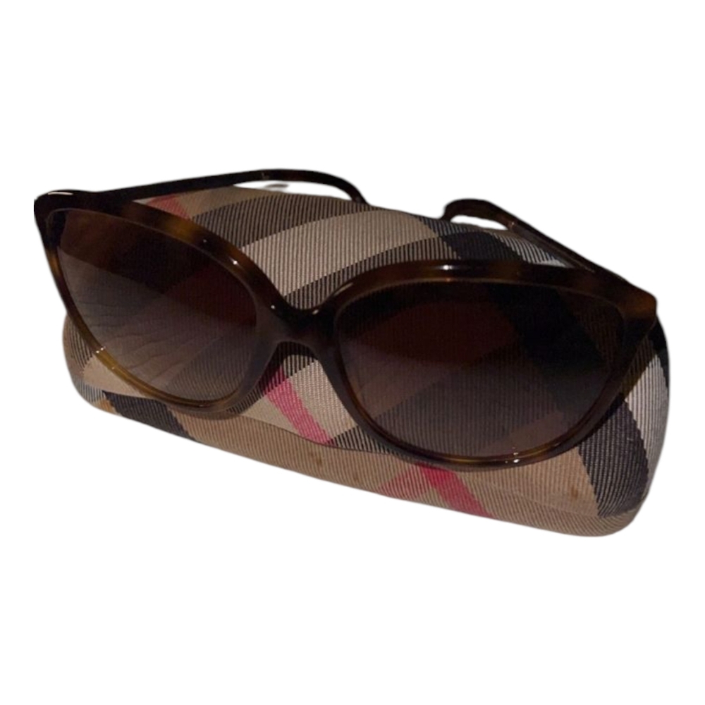 Burberry Brown Authenic Oversized Sunglasses w Gradient Lenses & Burberry Case - Picture 4 of 5
